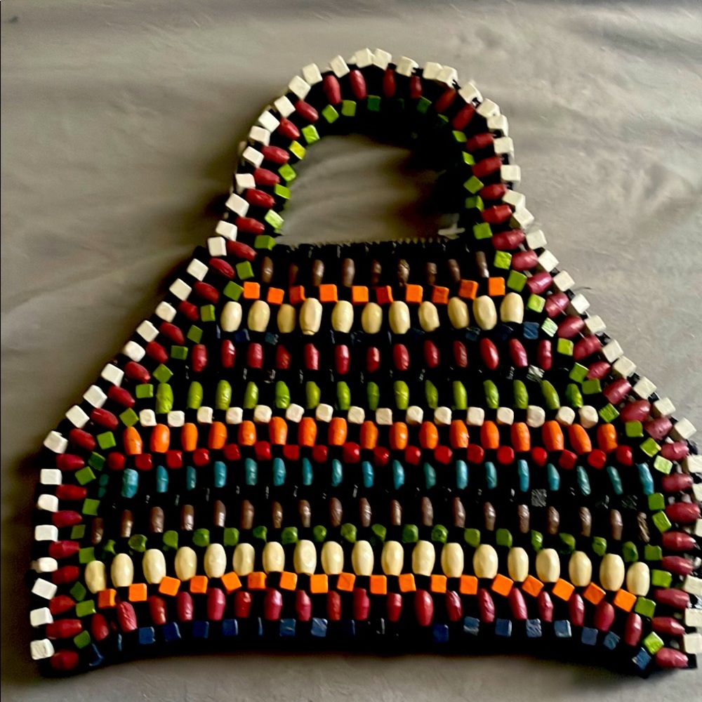 Colorful Beaded Women’s Tote Bag